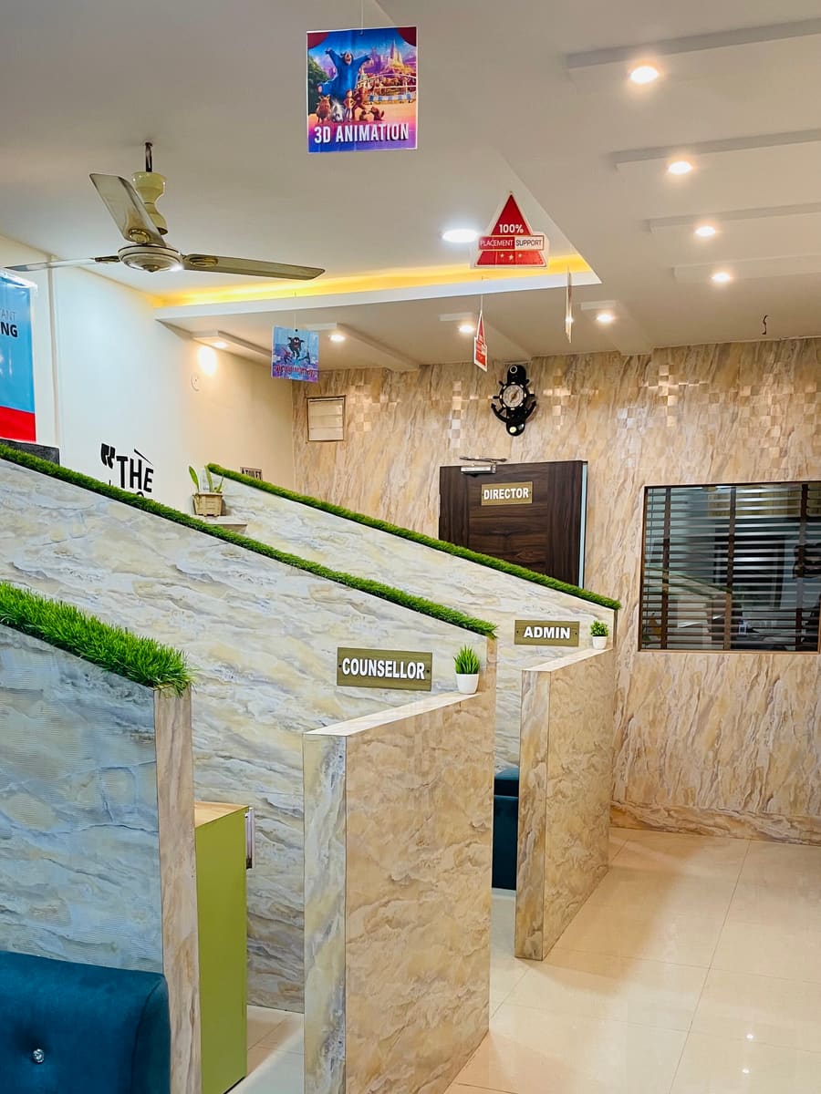 Counselling desks at ScreenWork Institute
