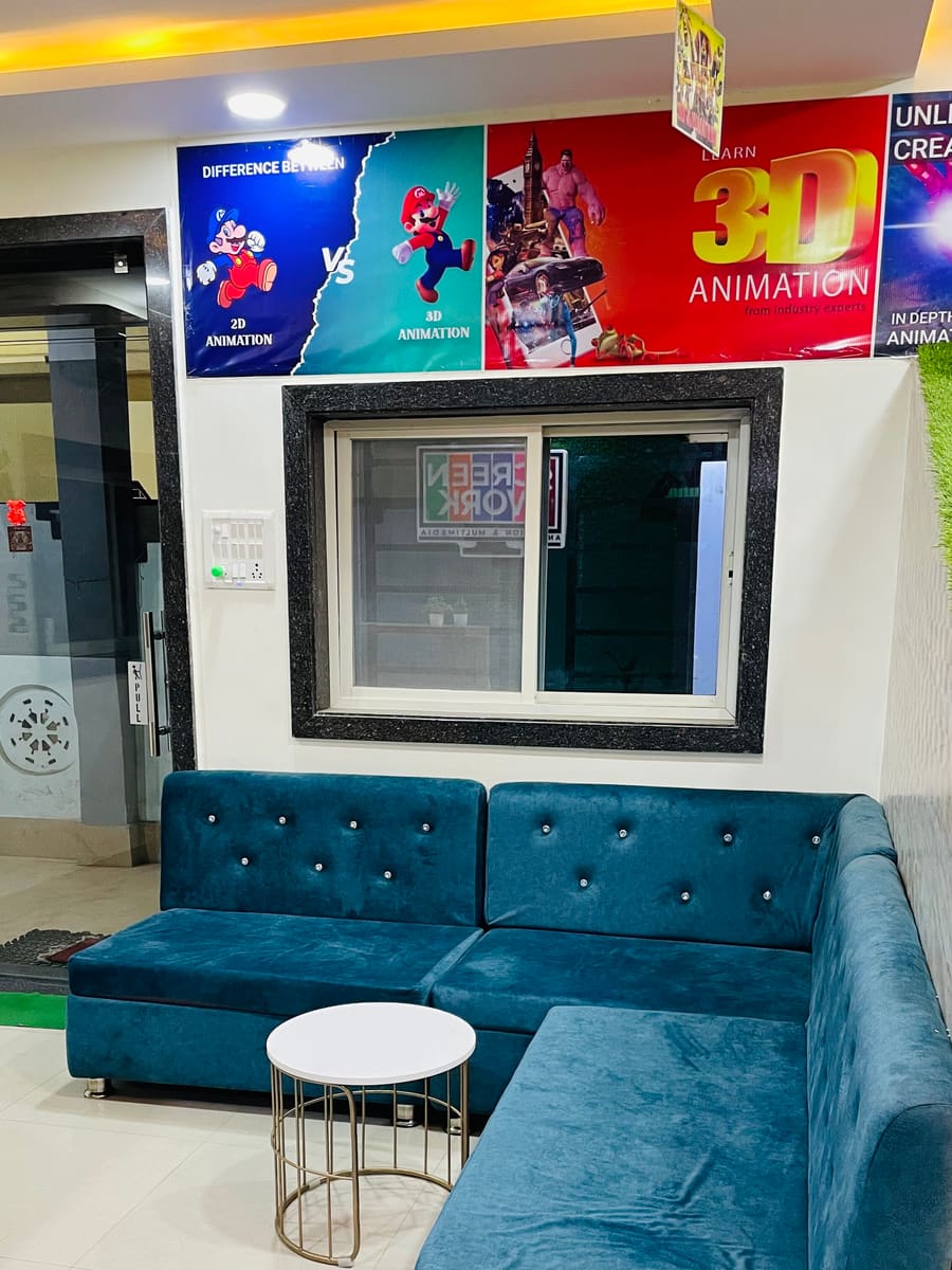 Student lounge at ScreenWork Institute